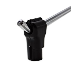 Fechadura anti-roubo em plástico preto (para gancho simples) 8mm