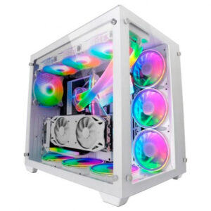 Mars Gaming MCV3 Vidro Temperado Janela Dupla USB 3.2 Preta / Branca