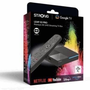 Strong LEAP-S3 Pro Premium 4K UltraHD Streaming TV Box Google TV Dolby Vision/Atmos 32GB Preto