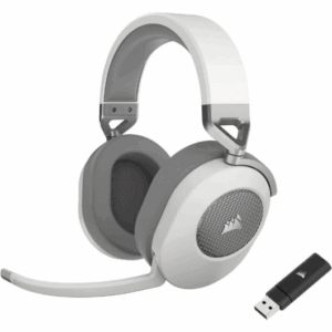 Corsair HS65 Wireless V2 Headset Gaming Sem Fios 7.1 Branco
