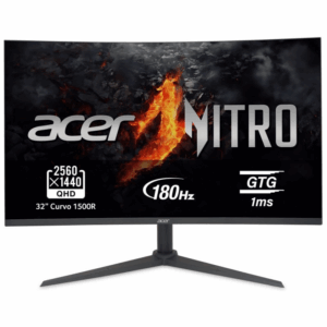 Monitor Acer Gaming Nitro XZ320QU S3 31.5" LED VA QHD 180Hz 1ms Curvo 1500R