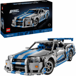 Technic 2 Velozes e Furiosos Nissan Skyline GT-R(R34) Racer, Brinquedo de Construção