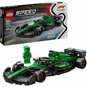 Speed Champions Aston Martin Aramco F1 AMR24 Carro de Corrida, Brinquedo de Construção