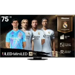 Hisense Mini LED Pro 75U7Q Pro 75″ 4K Full Array 165Hz Dolby Smart TV