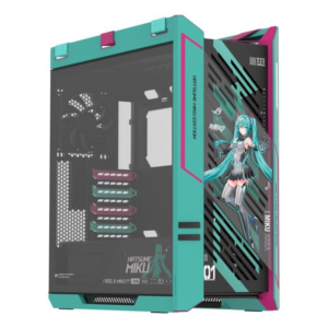 Caixa de Computador ASUS ROG Strix Helios II Hatsune Miku Edition Torre Gaming ATX com Vidro Temperado e RGB
