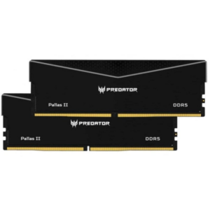 Acer Predator Pallas II DDR5 6000MHz 32GB 2x16GB CL34 Preta Intel XMP 3.0 e AMD EXPO