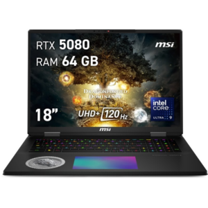 MSI Titan 18 HX Dragon Edition Intel Core Ultra 9 285HX/64 GB/4 TB SSD/RTX 5080/18"