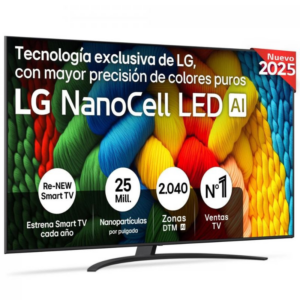 LG 86NANO81A6A 86" NanoCell 4K Ultra HD Smart TV Preto