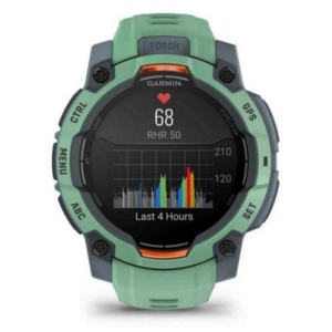 Garmin Instinct 3 AMOLED Bluetooth GPS NFC 45mm AMOLED Verde 18d Resistência Água 10ATM