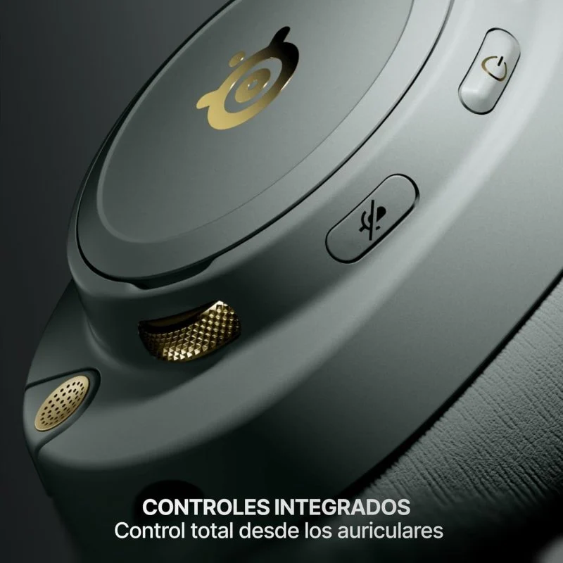 Steelseries Arctis Nova Elite sem fios Bluetooth Gaming Microfone Som Surround Verde Dourado - Image 13