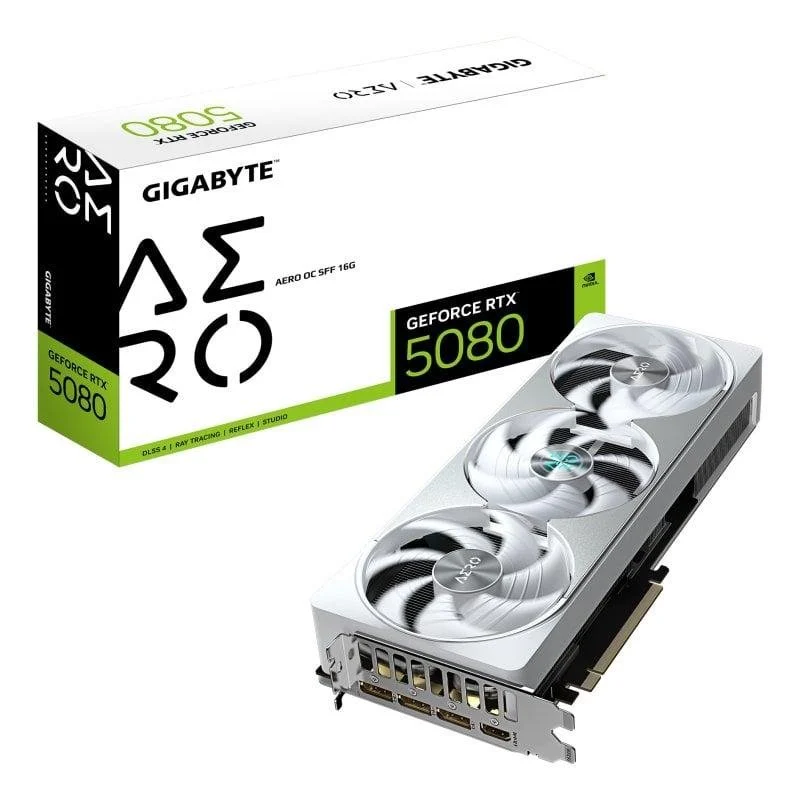 Gigabyte RTX 5080 AERO OC SFF 16GB GDDR7 Reflex 2 RTX AI DLSS4 - Image 1