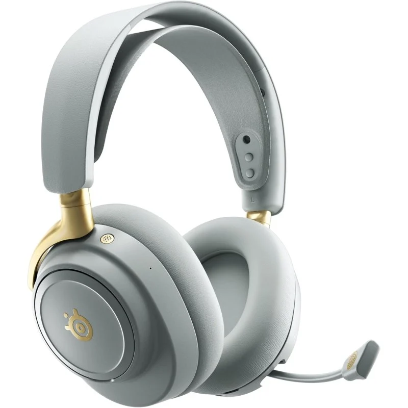 Steelseries Arctis Nova Elite sem fios Bluetooth Gaming Microfone Som Surround Verde Dourado - Image 1