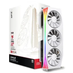 XFX Radeon RX 9070 XT OC 16GB GDDR6 Triple Fan Branca - Thumbnail Image 1