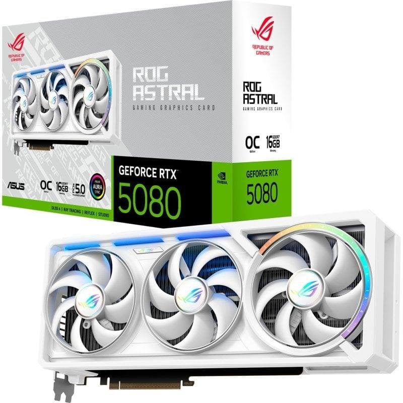 ASUS ROG Astral GeForce RTX 5080 16GB GDDR7 Reflex 2 RTX AI DLSS4 - Image 1