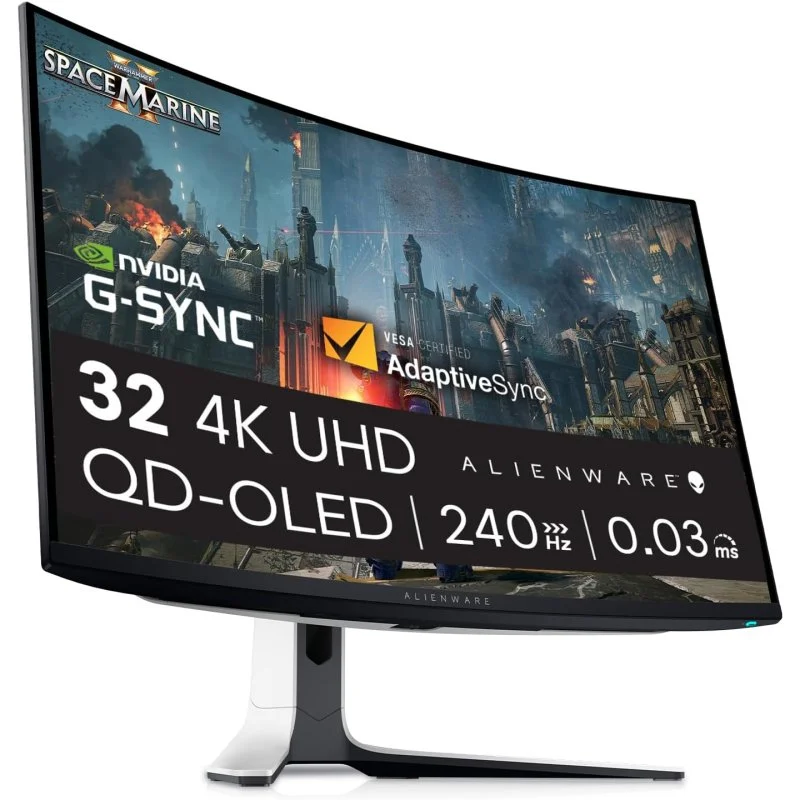 Dell Alienware AW3225QF 32 QD-OLED UltraHD 4K 240Hz 0.03ms G-SYNC Curvo - Image 1