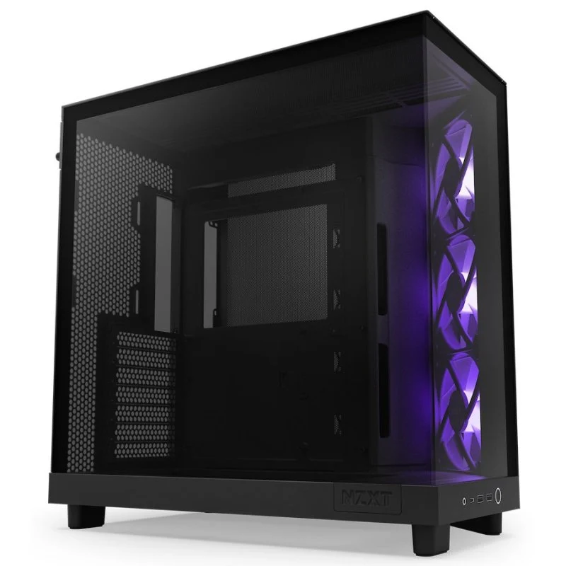 NZXT H6 Flow RGB Mid Tower Vidro Temperado USB-C Preta - Image 1