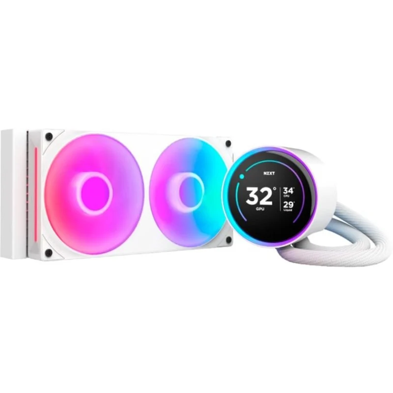 NZXT Kraken Elite 240 RGB Kit com Ecrã IPS 240mm Branco - Image 1