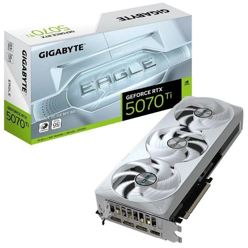 Gigabyte RTX 5070 Ti EAGLE OC ICE 16GB GDDR7 Reflex 2 RTX AI DLSS4 - Image 1