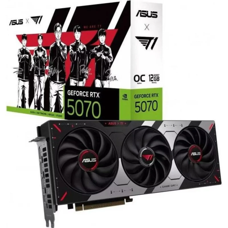 ASUS RTX 5070 OC 12GB GDDR7 DLSS4 Reflex 2 RTX IA Ray Tracing Refrigeração otimizada - Image 1