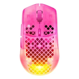 SteelSeries Aerox 3 Wireless Gen 2 RF Bluetooth 26000 DPI Magenta Haze - Thumbnail Image 1