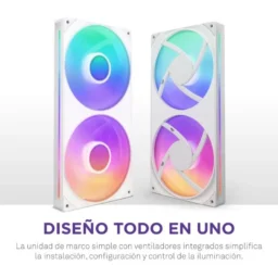 NZXT F240 RGB Core Bloco de Ventoinhas Suplementares 240mm Branco - Thumbnail Image 2