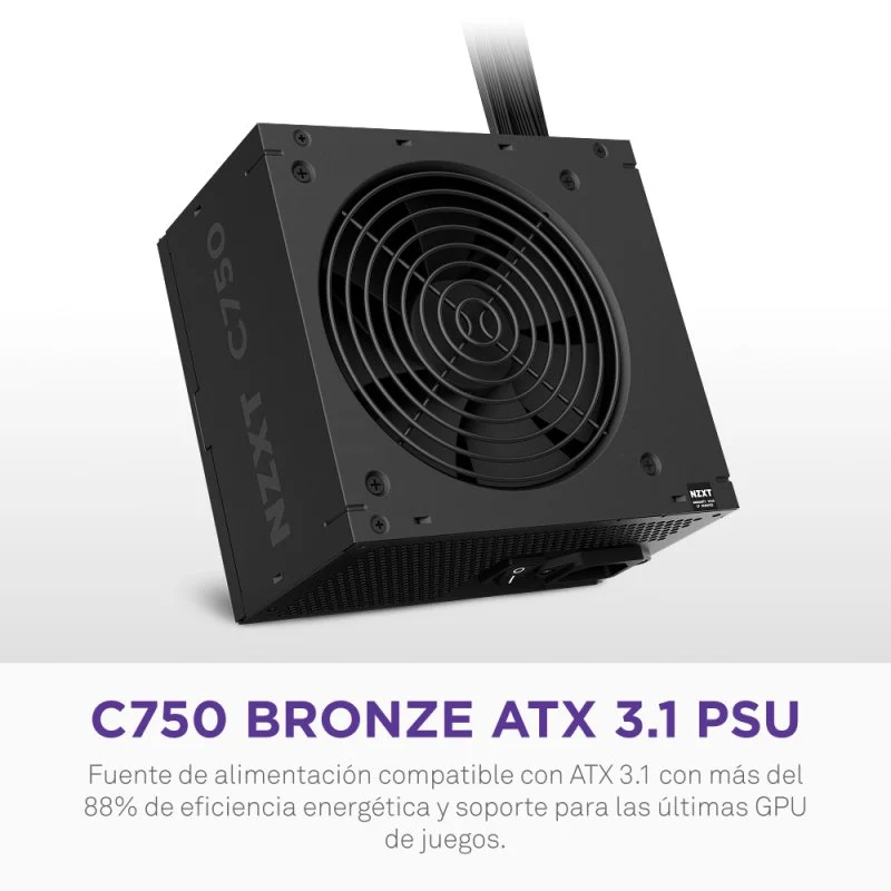 NZXT PA-7B3BB-EU 750W 80+ Bronze com Ventoinha 120mm - Image 1