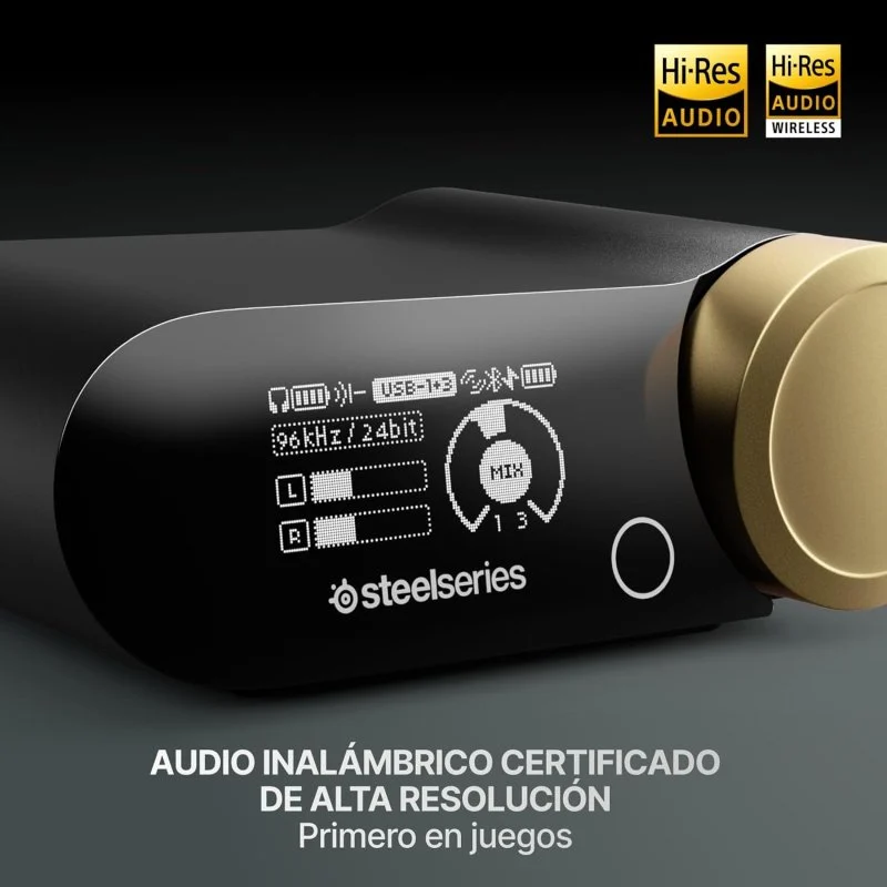 Steelseries Arctis Nova Elite sem fios Bluetooth Gaming Microfone Som Surround Verde Dourado - Image 8