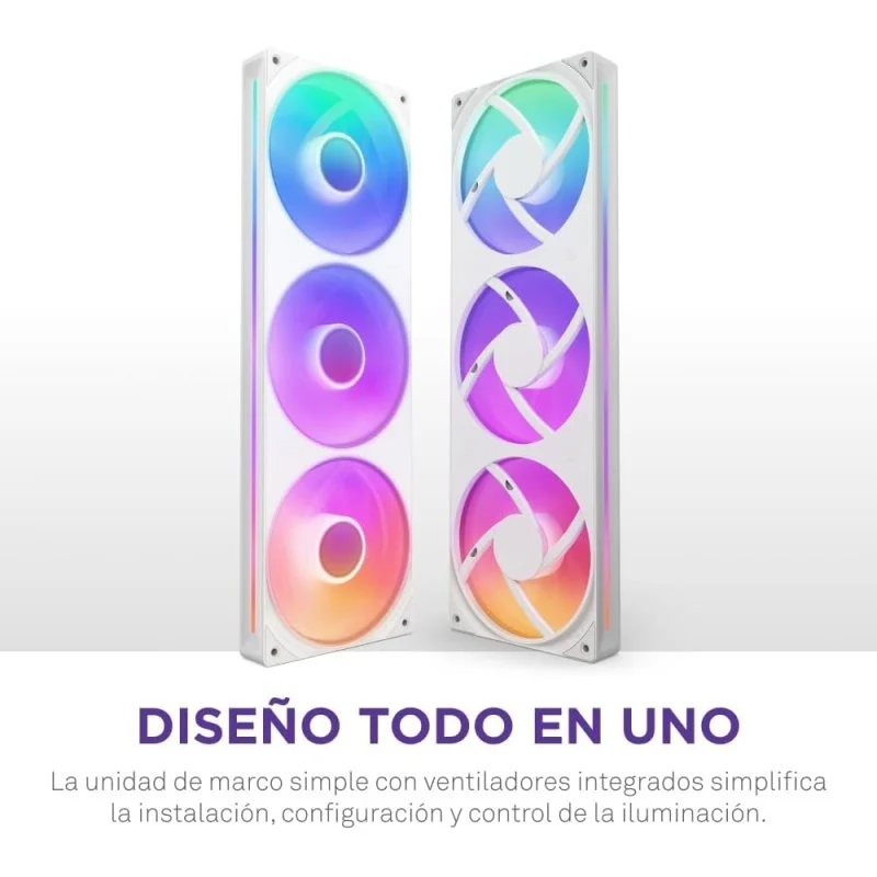 NZXT F360 RGB Core Bloco de Ventoinhas 360mm Branco - Image 2