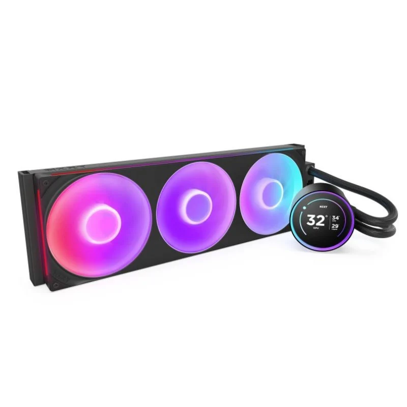 NZXT Kraken Elite 420 RGB V2 Kit 420mm com Ecrã IPS Preto - Image 3