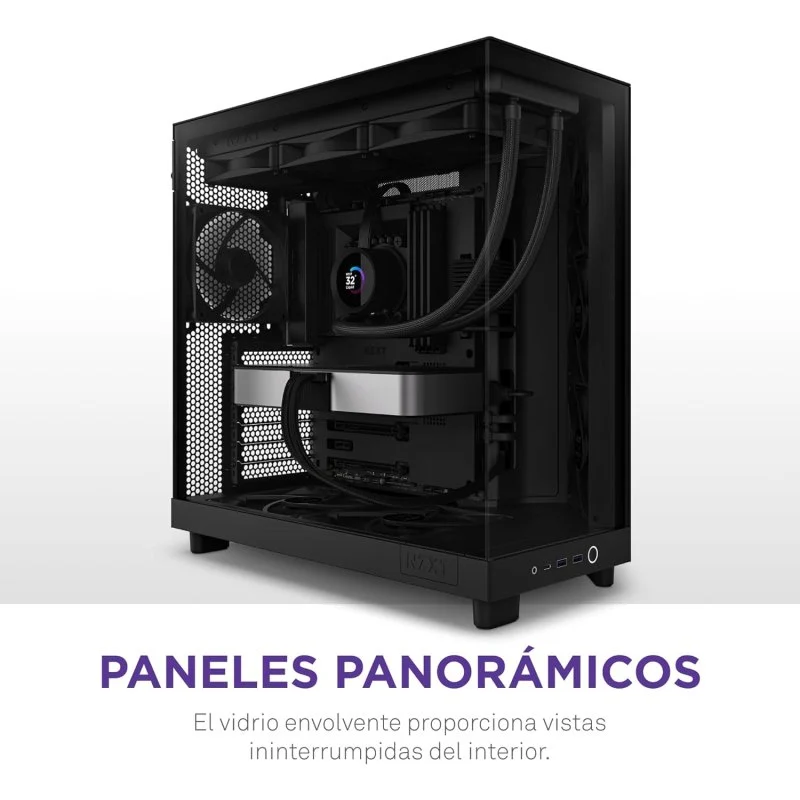 NZXT H6 Flow RGB Mid Tower Vidro Temperado USB-C Preta - Image 3