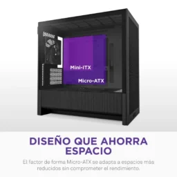 NZXT H3 Flow Midi Tower Micro-ATX com Vidro Temperado Preta - Thumbnail Image 3