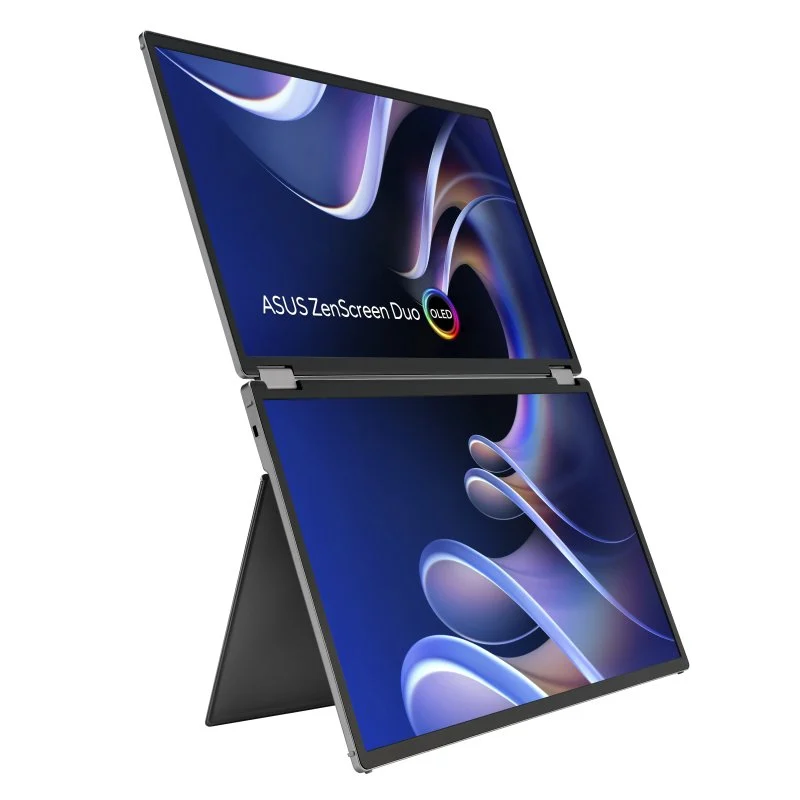 ASUS ZenScreen Duo OLED MQ149CD 14″ 1920x1200 OLED 1ms Painel Brilhante Prateado Duplo Ecrã - Image 4