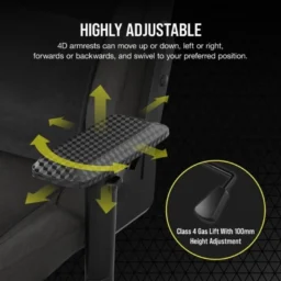 Corsair T3 Rush v2 com Almofadas Cinzento Carbono - Thumbnail Image 3