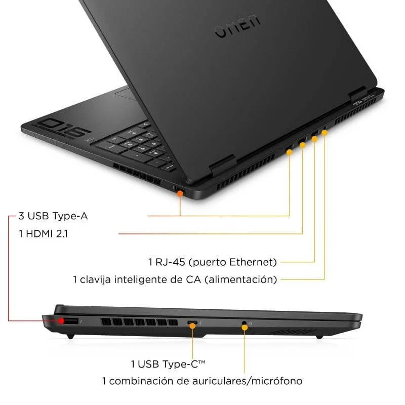 HP OMEN Slim 16-an0068ns 16" Intel Core Ultra 7 255H 24GB 1TB SSD RTX 5070 - Image 3
