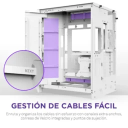 NZXT H9 Flow RGB Caixa E-ATX com Vidro Temperado e 3x Ventoinhas 140mm RGB Branca - Thumbnail Image 3