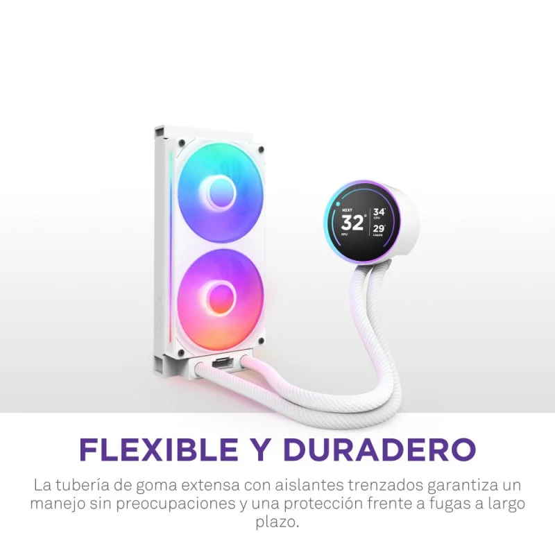 NZXT Kraken Elite 240 RGB Kit com Ecrã IPS 240mm Branco - Image 4