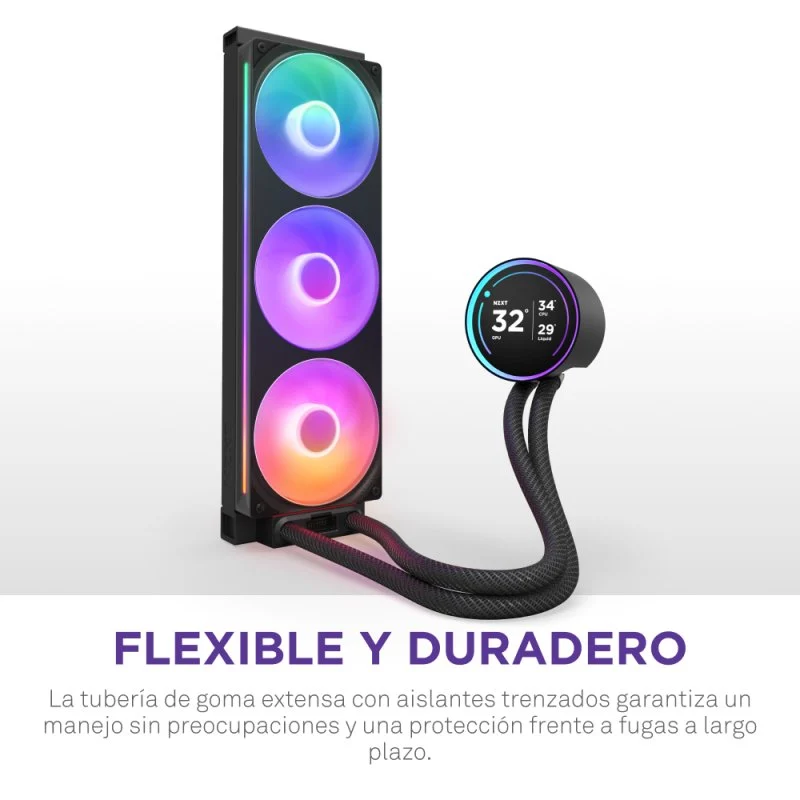 NZXT Kraken Elite 360 RGB Kit de com Ecrã IPS 360mm Preto - Image 6