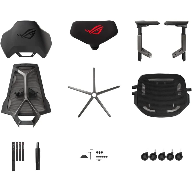 ASUS ROG Destrier Ergo Cadeira Gaming Preta - Image 5