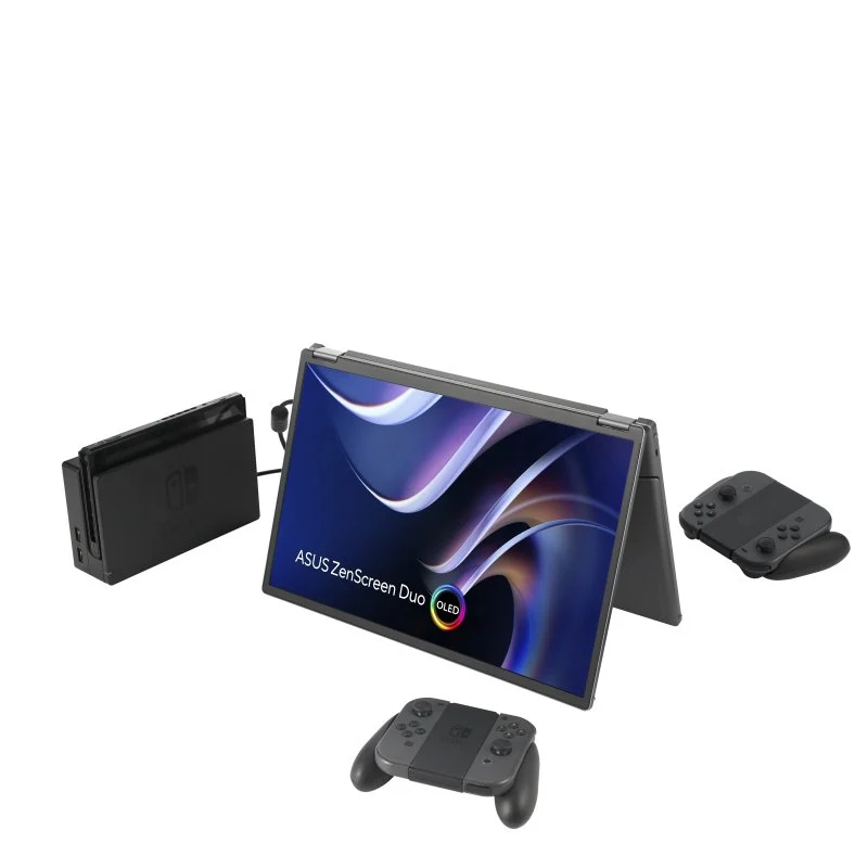 ASUS ZenScreen Duo OLED MQ149CD 14″ 1920x1200 OLED 1ms Painel Brilhante Prateado Duplo Ecrã - Image 6