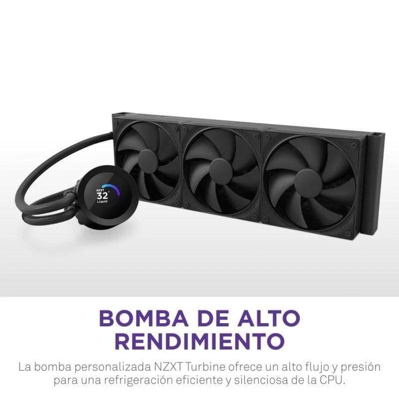 NZXT Kraken Plus 360 com ventoinhas de 360 ​​mm e tela TFT. - Image 2