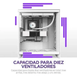 NZXT H7 Flow 2024 Vidro Templado USB 3.2 Branca - Thumbnail Image 5
