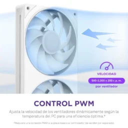 NZXT F240 RGB Core Bloco de Ventoinhas Suplementares 240mm Branco - Thumbnail Image 6
