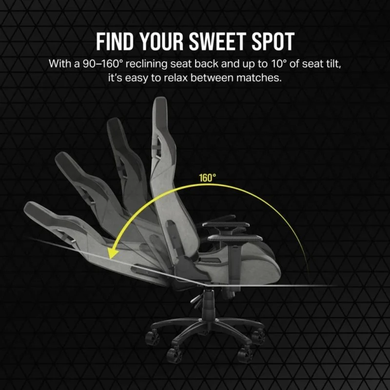 Corsair T3 Rush Preta/Cinzenta - Image 5