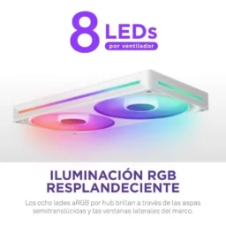 NZXT F360 RGB Core Bloco de Ventoinhas 360mm Branco - Thumbnail Image 5
