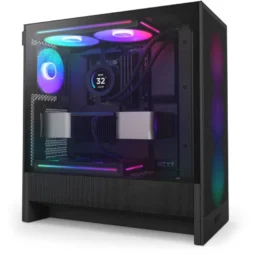 NZXT H5 Flow RGB 2024 Midi Tower E-ATX USB-C Preta - Thumbnail Image 3