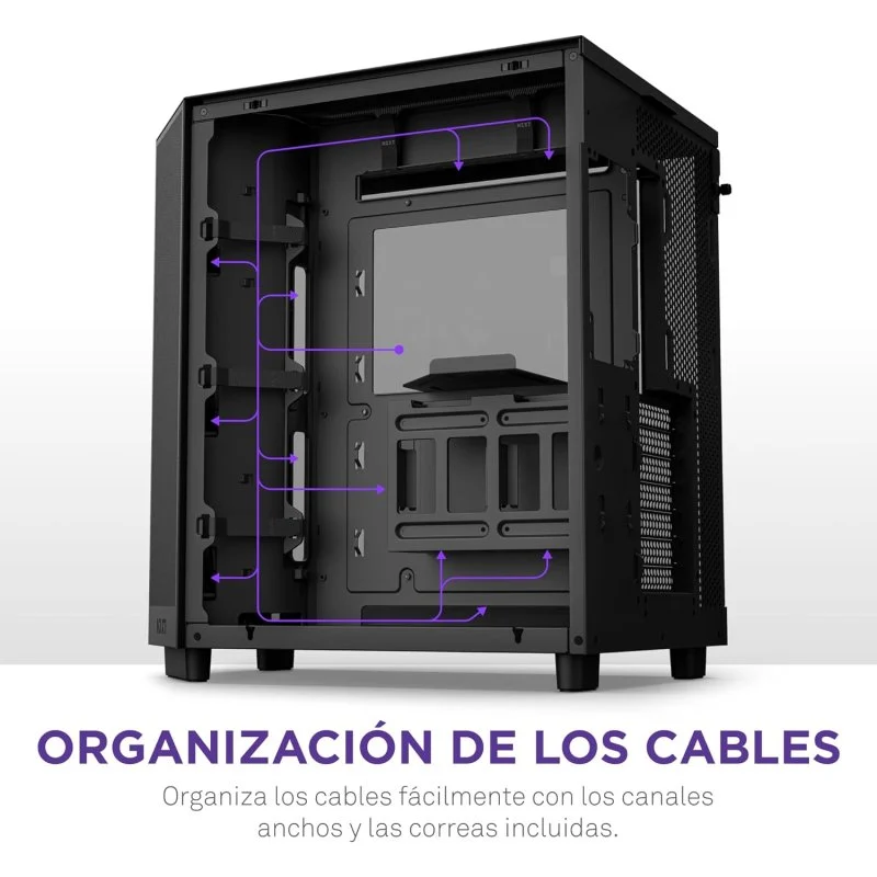 NZXT H6 Flow RGB Mid Tower Vidro Temperado USB-C Preta - Image 6