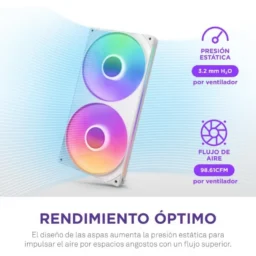 NZXT F240 RGB Core Bloco de Ventoinhas Suplementares 240mm Branco - Thumbnail Image 7