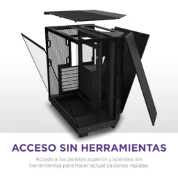NZXT H6 Flow RGB Mid Tower Vidro Temperado USB-C Preta - Thumbnail Image 7
