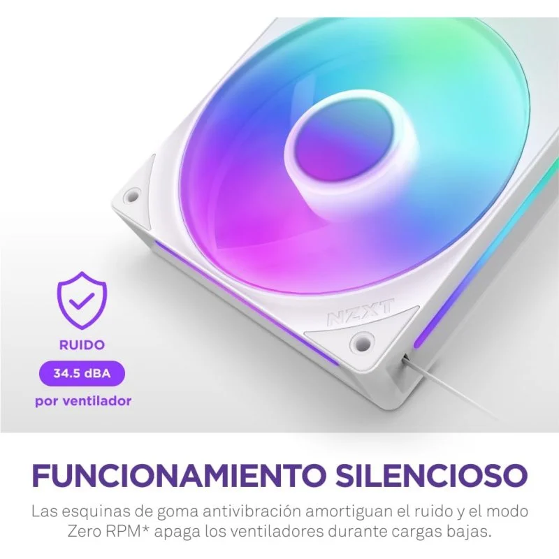 NZXT F360 RGB Core Bloco de Ventoinhas 360mm Branco - Image 7
