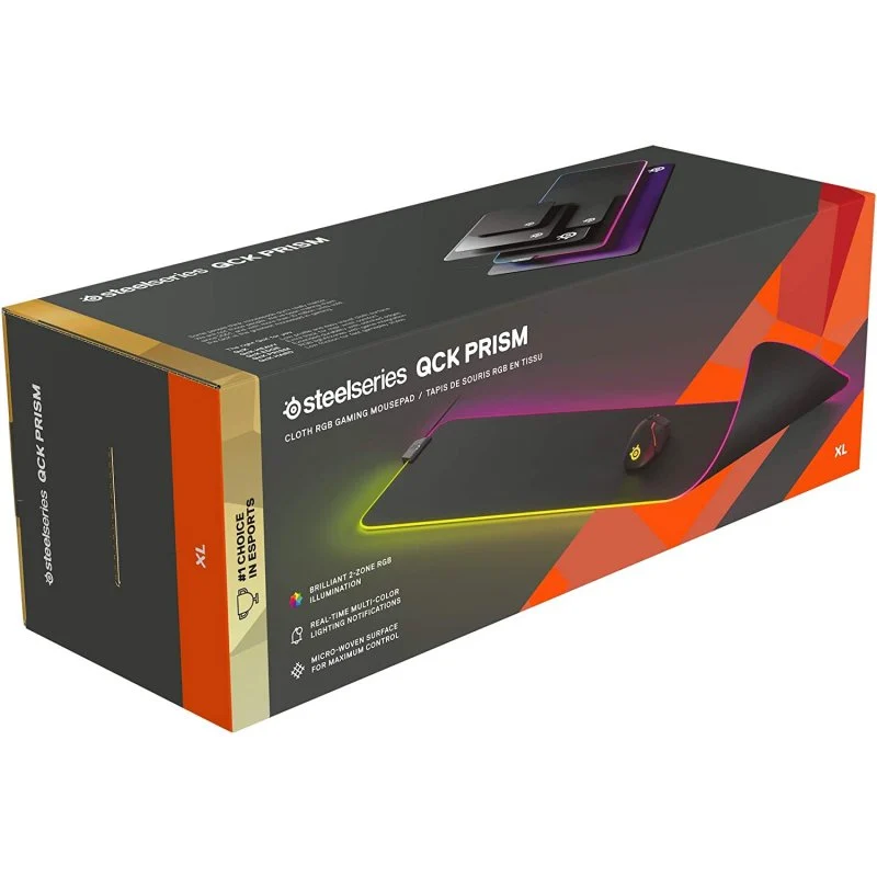 Steelseries QcK Prism Cloth XL Tapete Gaming Preto - Image 2